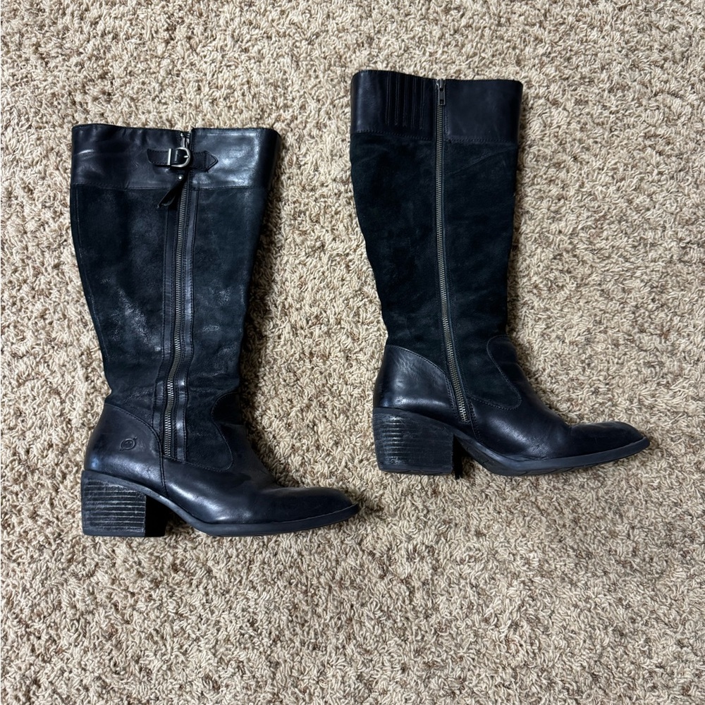 Born Black Over the Knee Boots